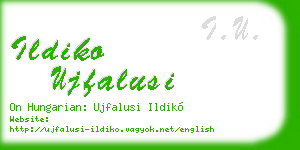 ildiko ujfalusi business card